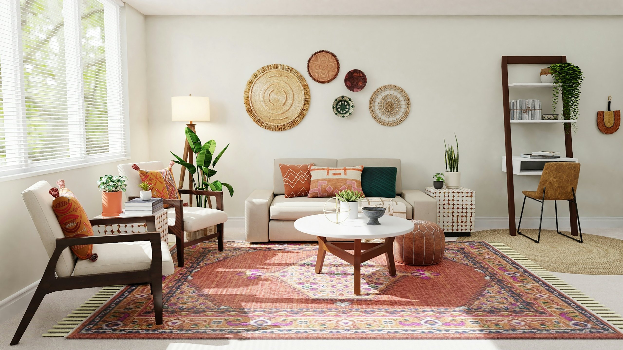Modern Indian living room in a new home